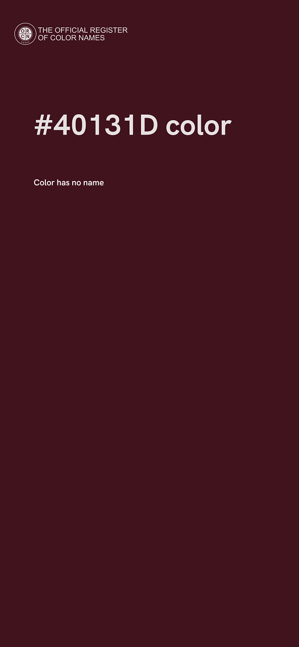 #40131D color image