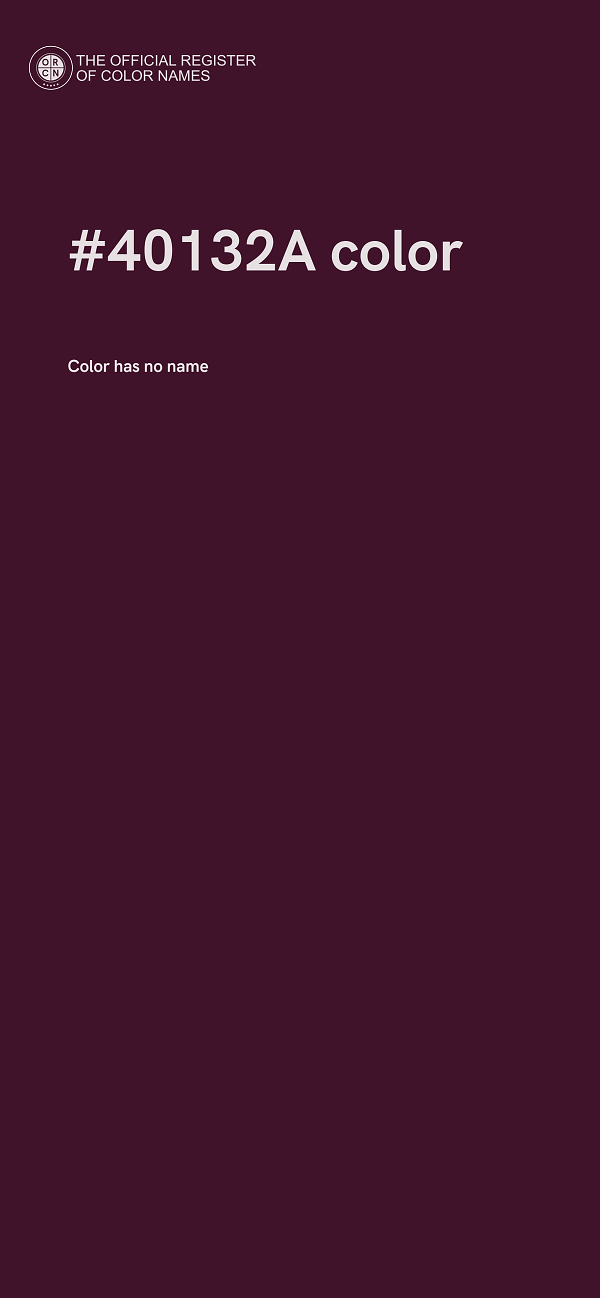 #40132A color image