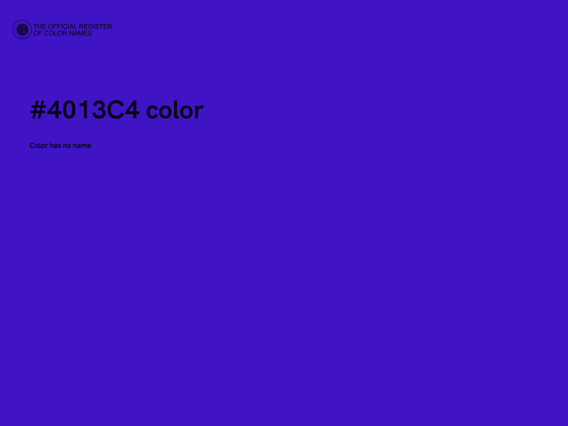 #4013C4 color image