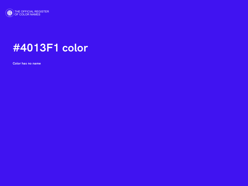 #4013F1 color image