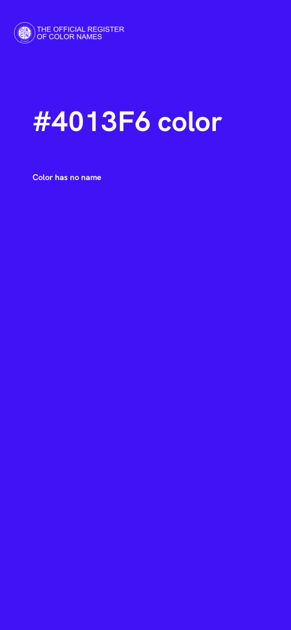 #4013F6 color image
