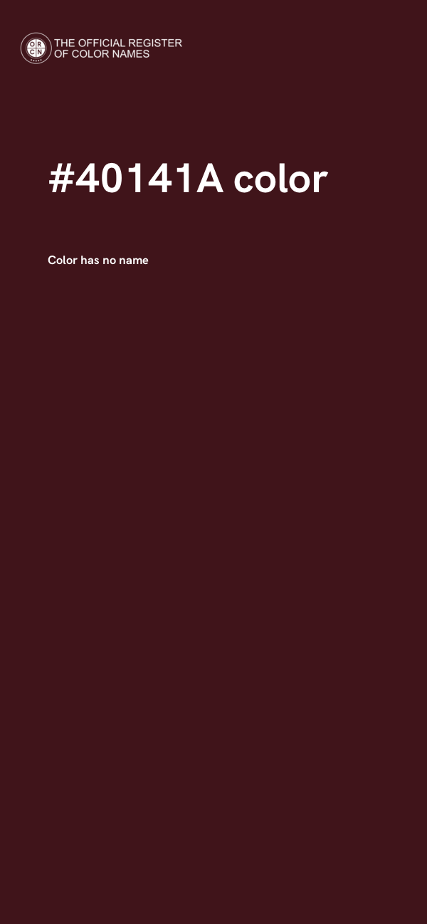 #40141A color image