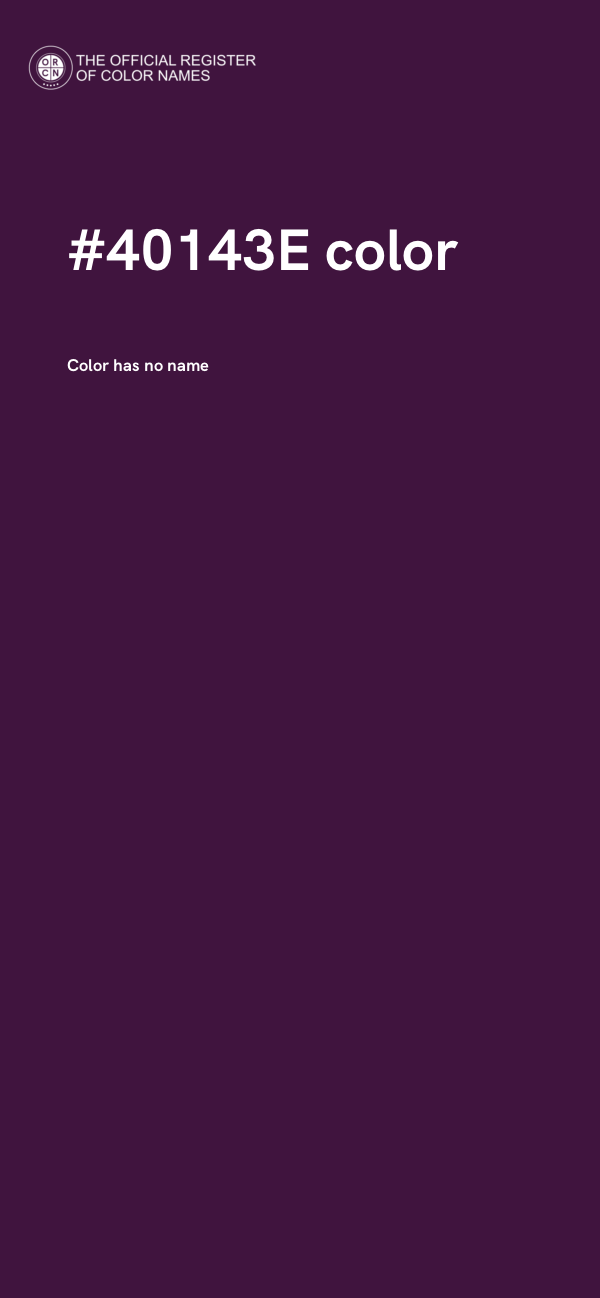 #40143E color image