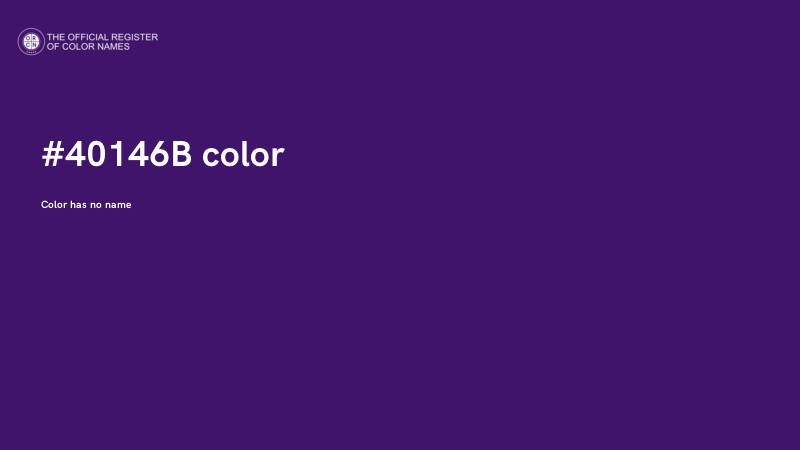 #40146B color image