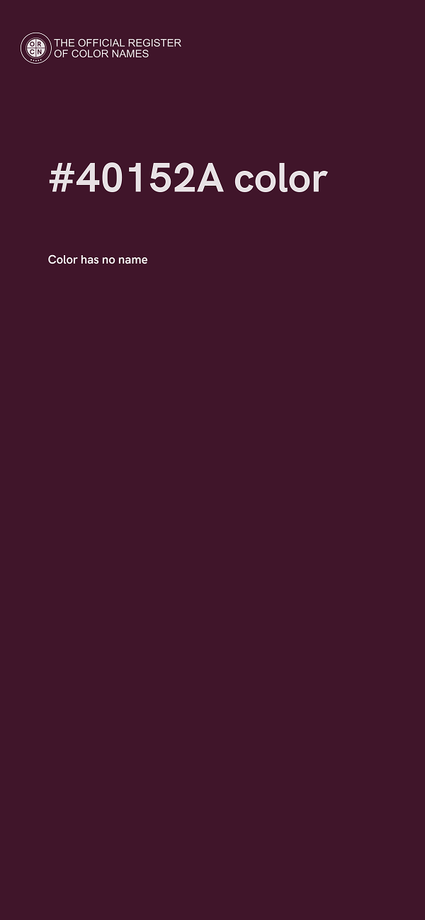 #40152A color image