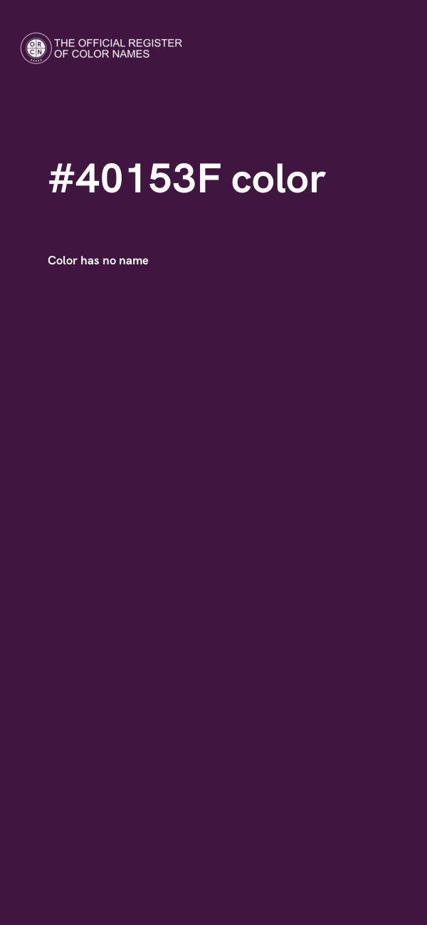 #40153F color image