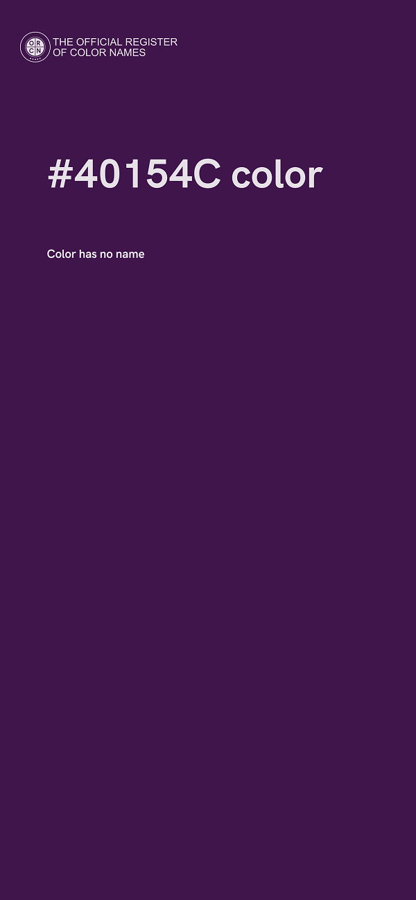 #40154C color image