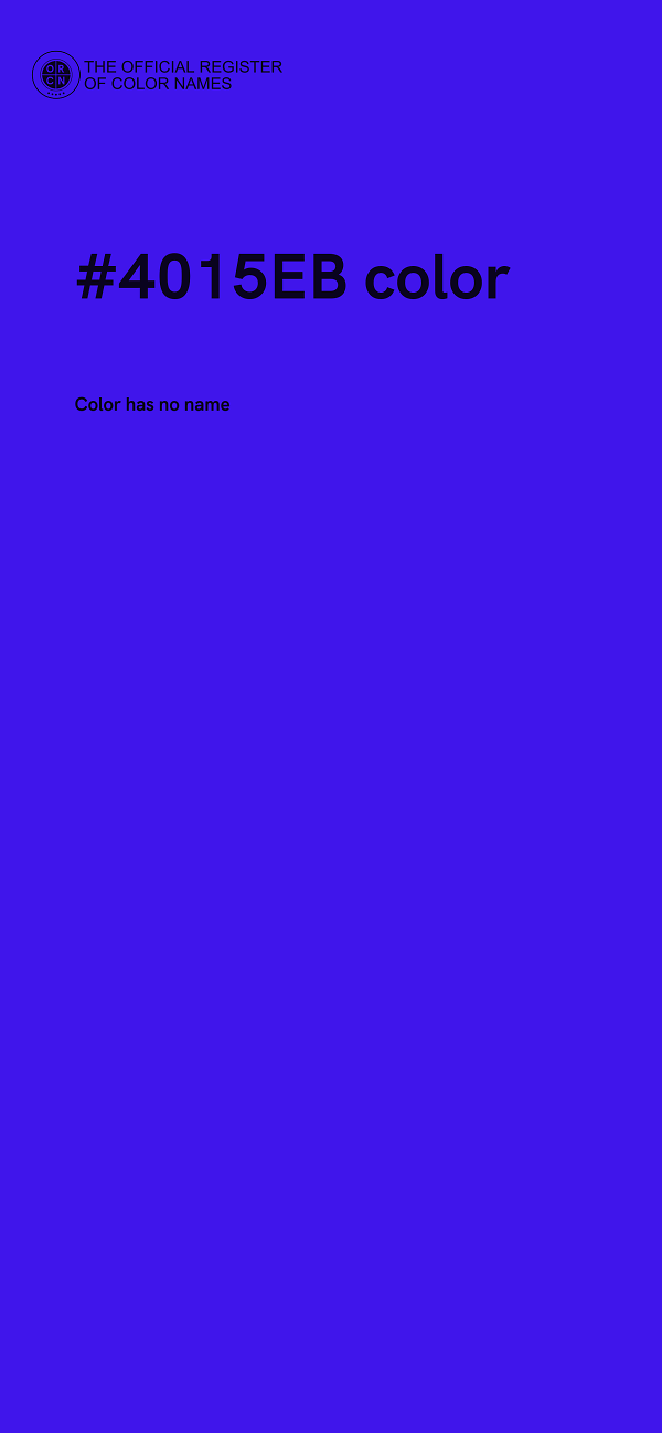 #4015EB color image
