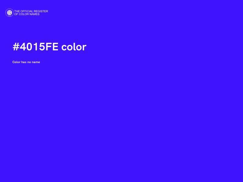 #4015FE color image
