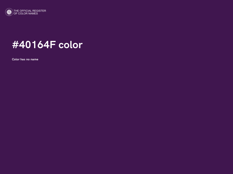 #40164F color image