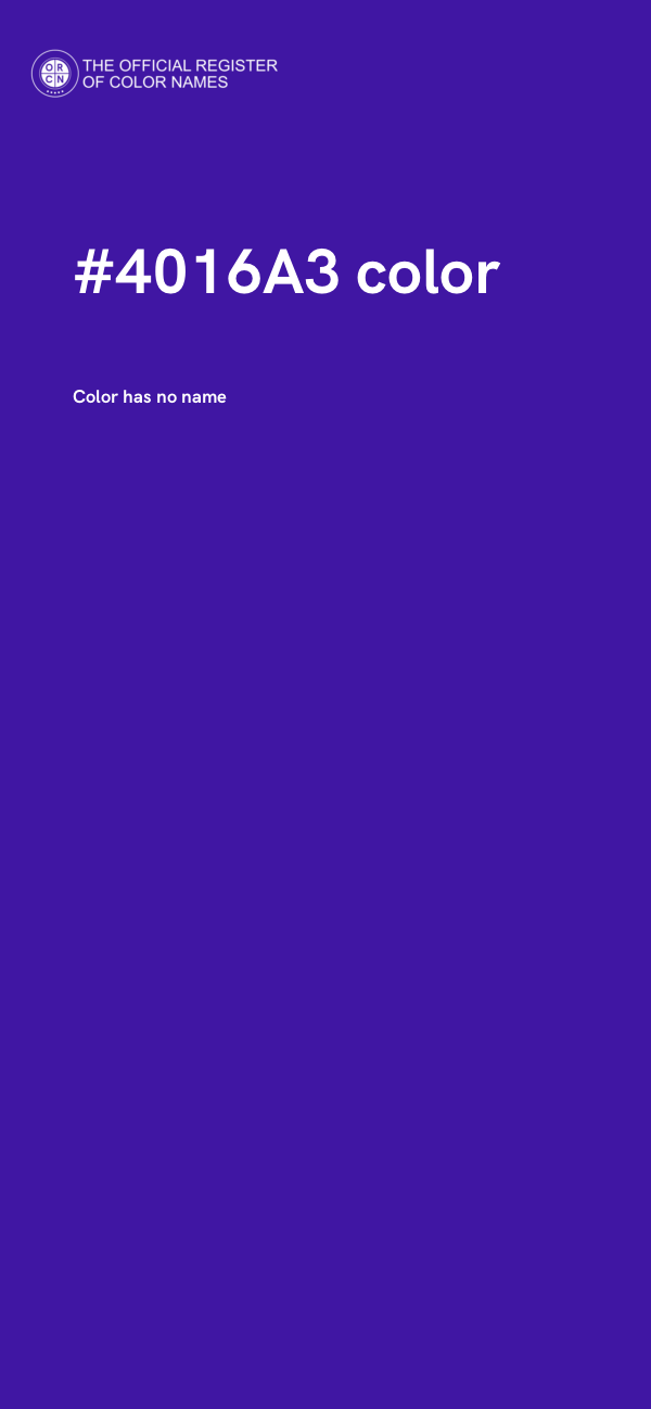 #4016A3 color image