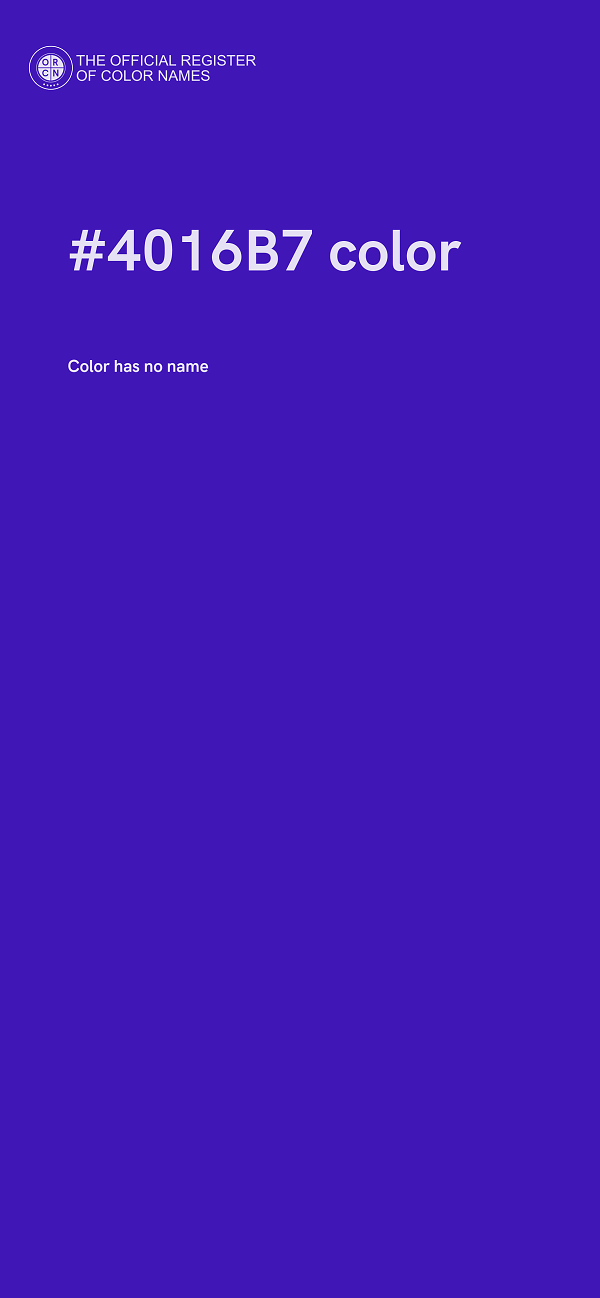 #4016B7 color image
