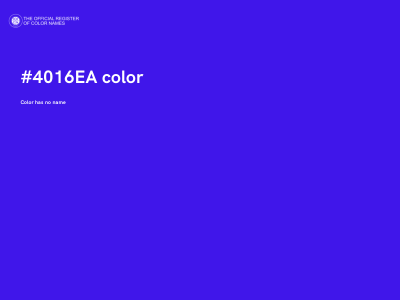 #4016EA color image