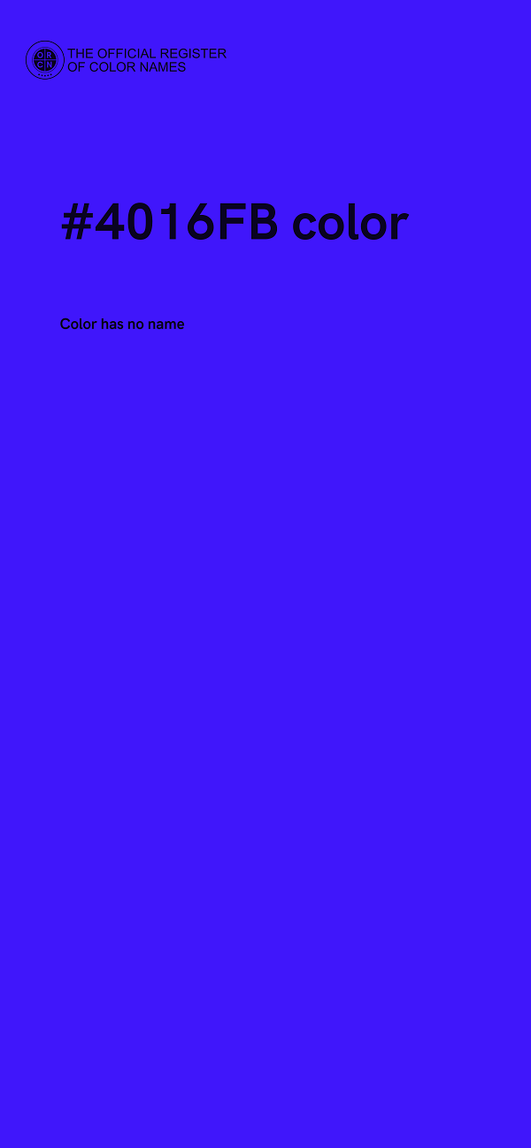 #4016FB color image