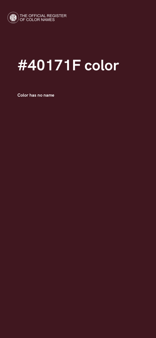 #40171F color image