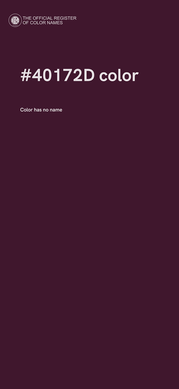 #40172D color image