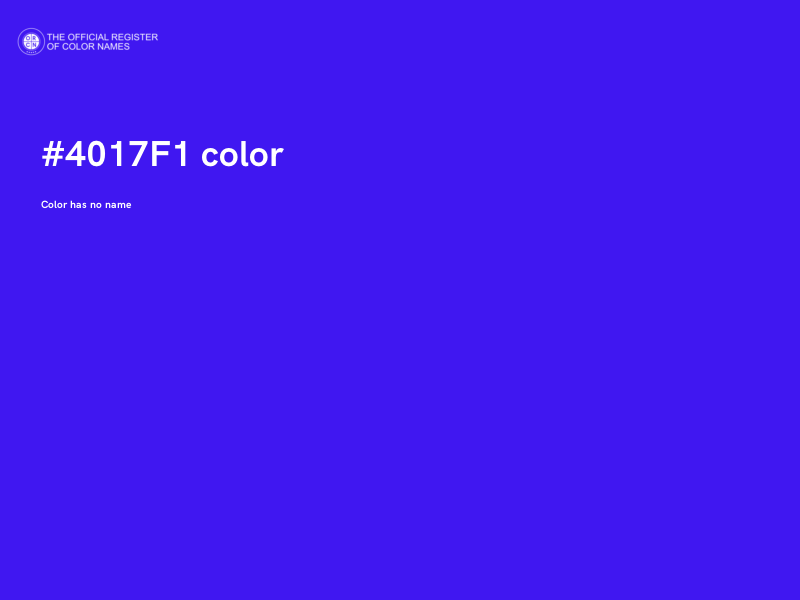 #4017F1 color image