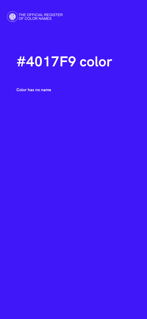 #4017F9 color image