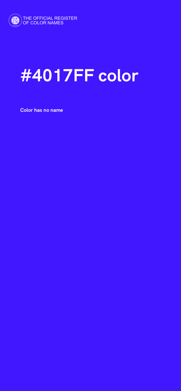 #4017FF color image