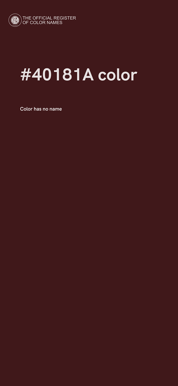 #40181A color image