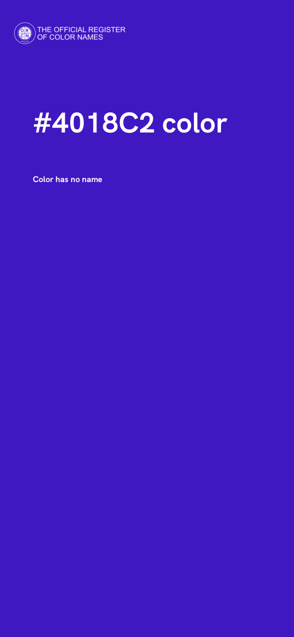 #4018C2 color image