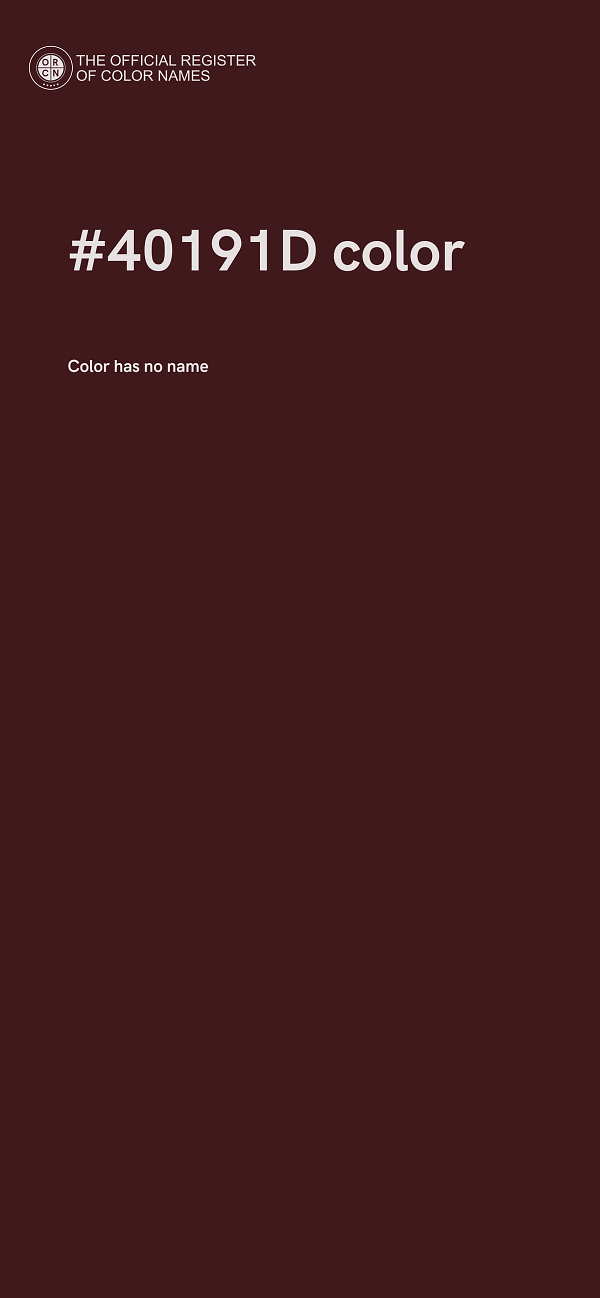 #40191D color image