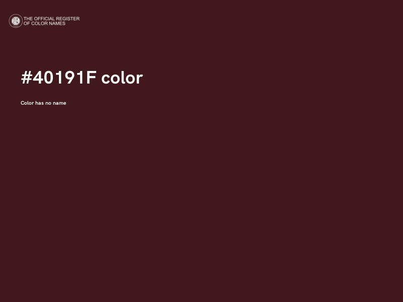 #40191F color image