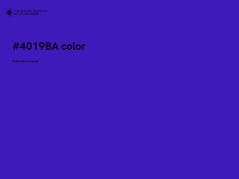 #4019BA color image