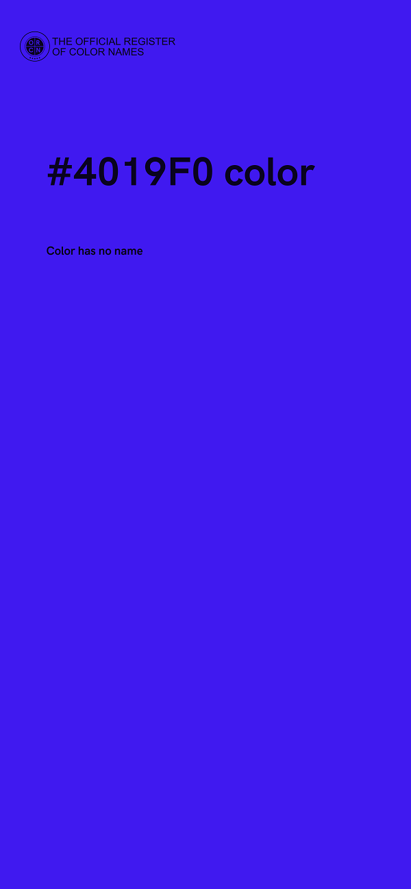 #4019F0 color image