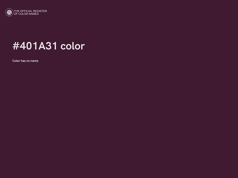 #401A31 color image