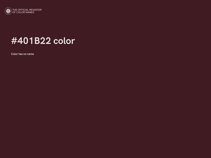 #401B22 color image