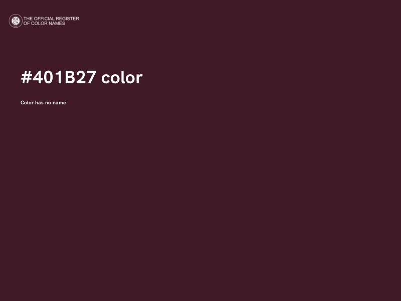#401B27 color image