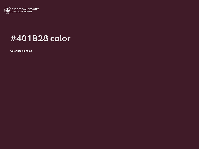 #401B28 color image