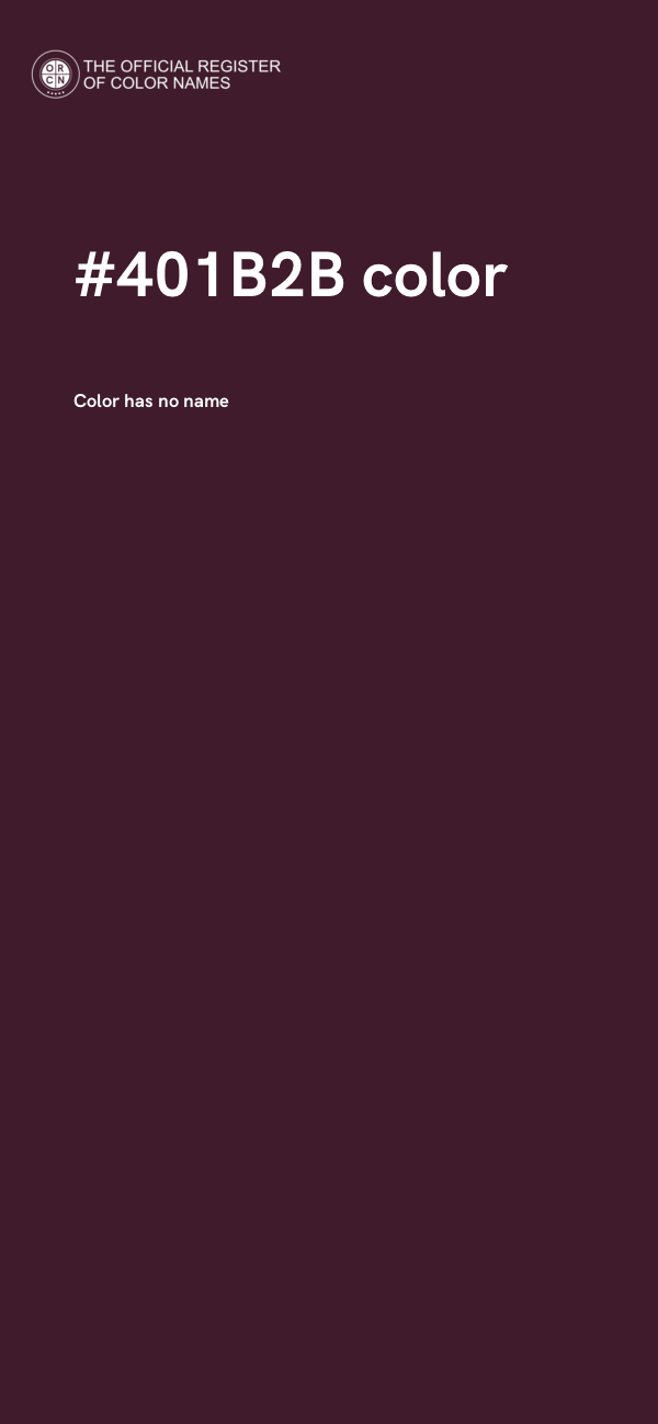#401B2B color image