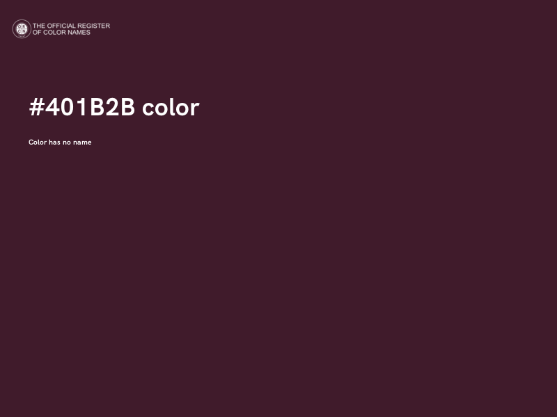 #401B2B color image