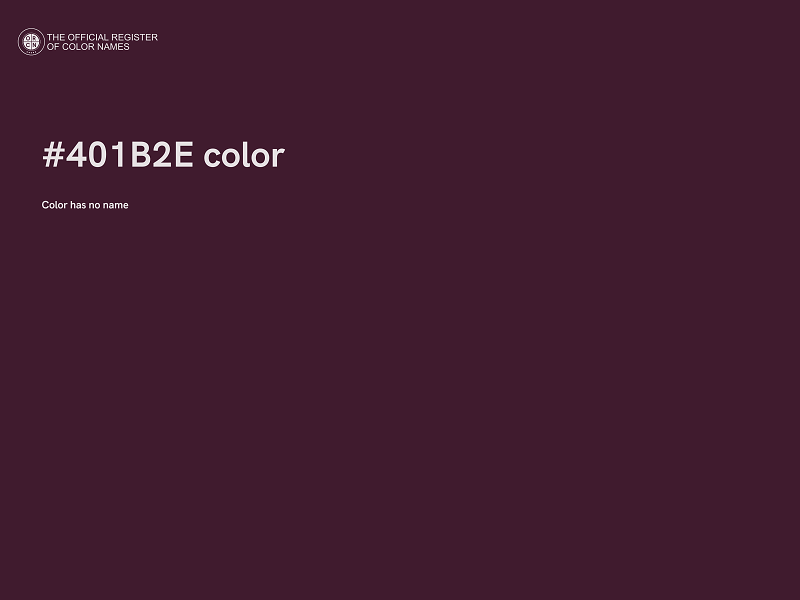 #401B2E color image