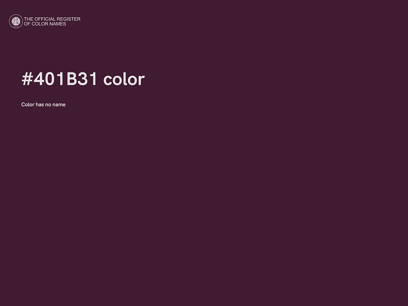 #401B31 color image