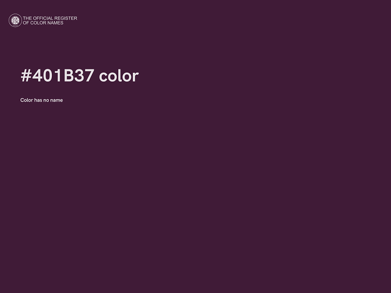 #401B37 color image