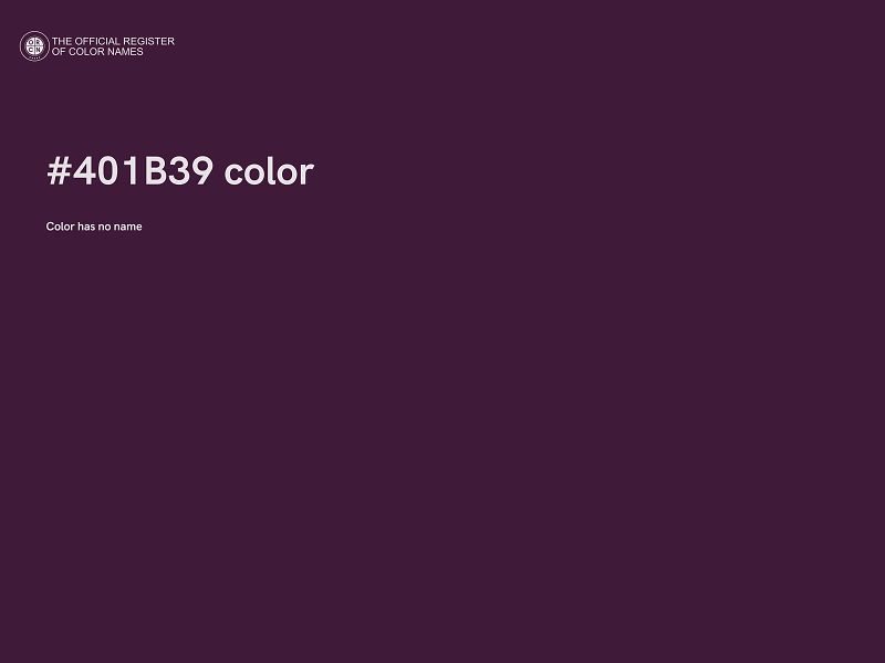 #401B39 color image