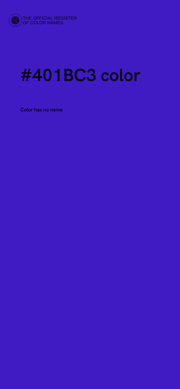 #401BC3 color image