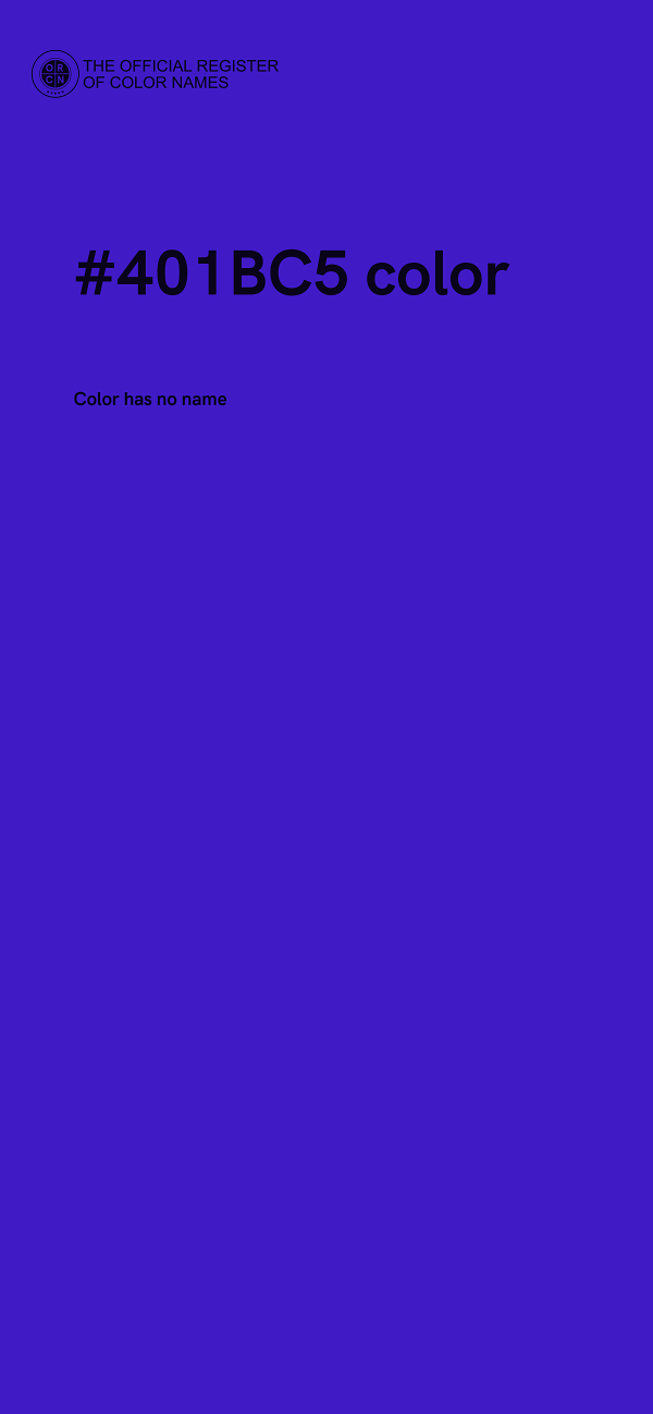 #401BC5 color image