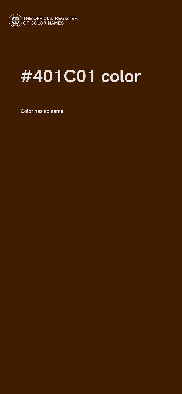 #401C01 color image