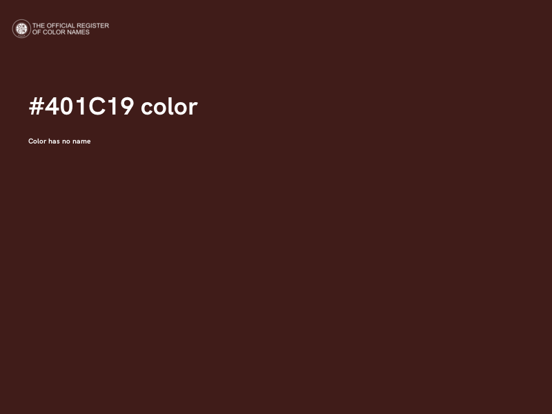 #401C19 color image
