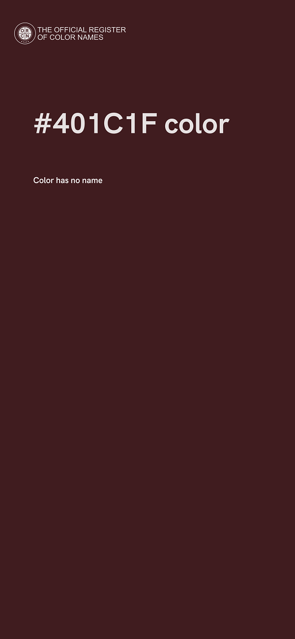 #401C1F color image