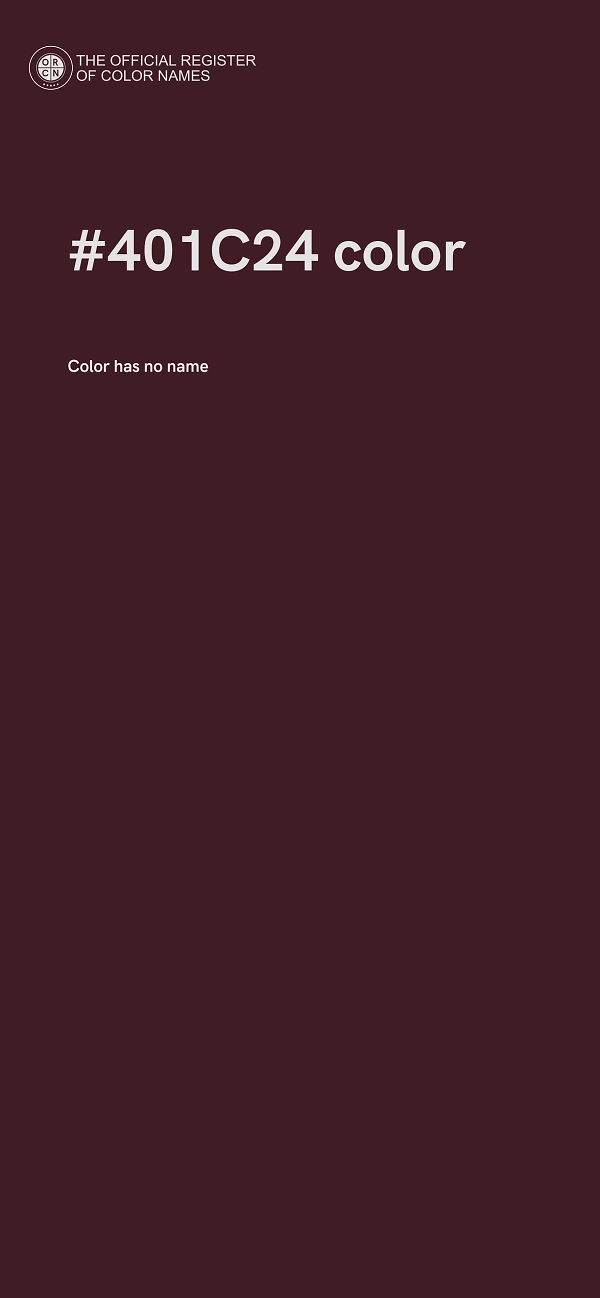 #401C24 color image