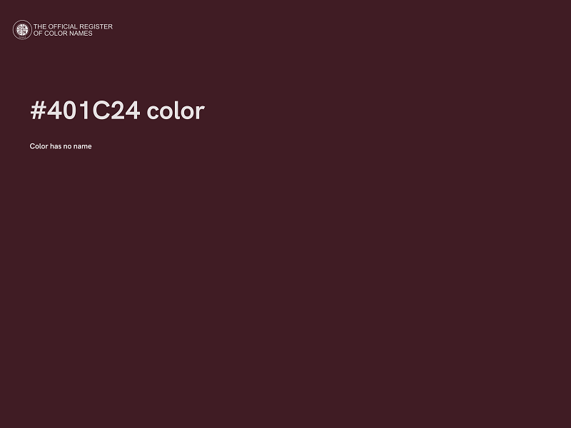 #401C24 color image