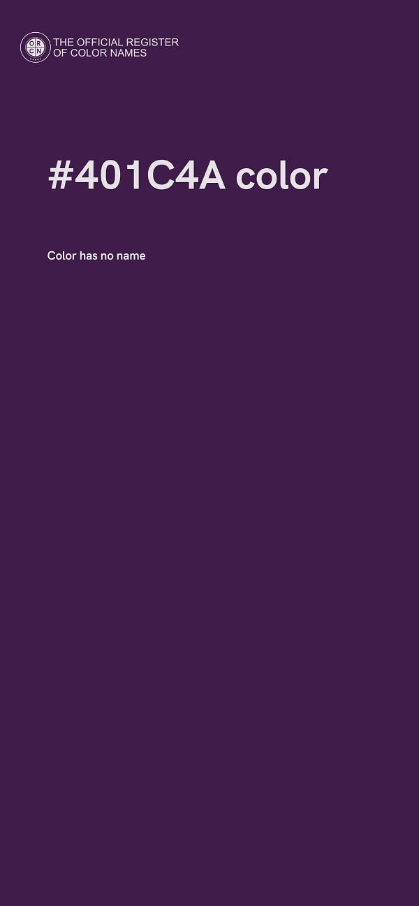 #401C4A color image