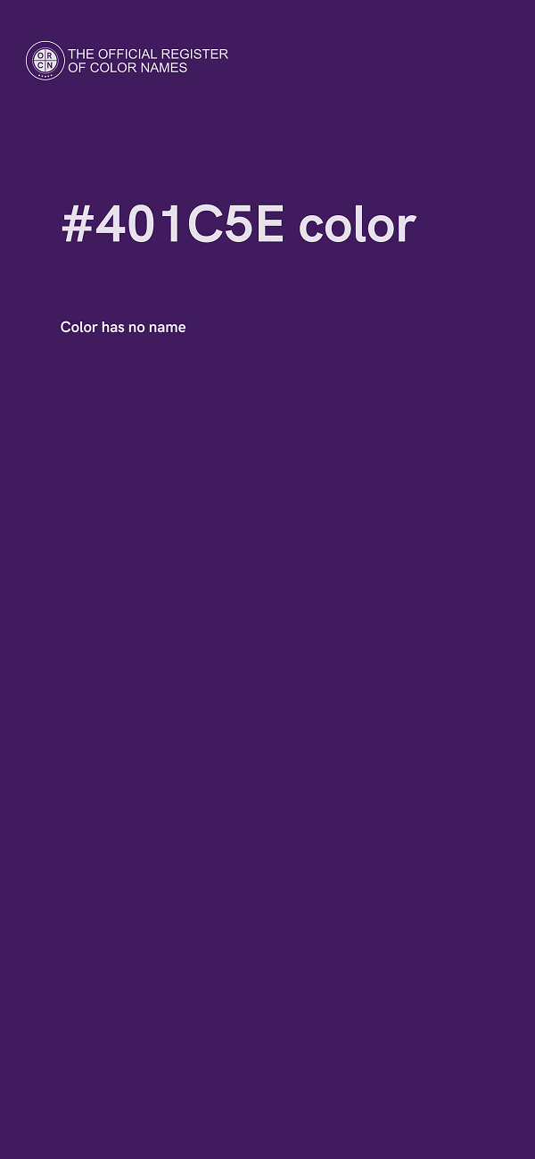 #401C5E color image