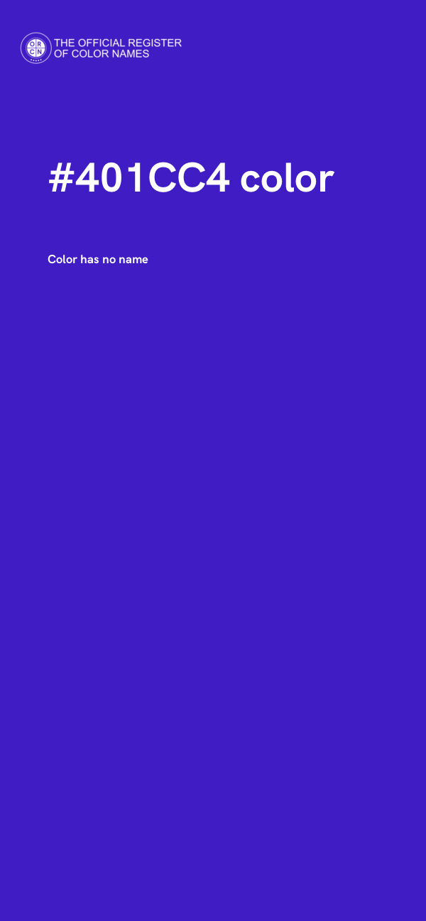 #401CC4 color image