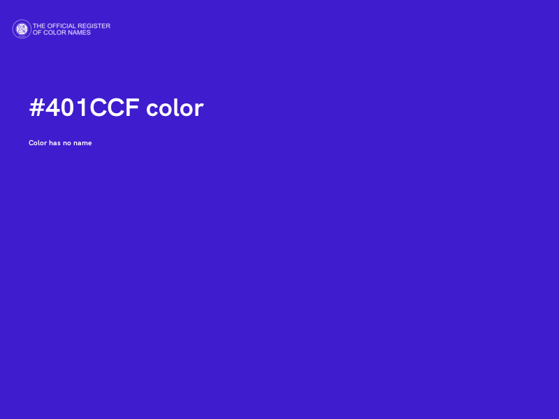 #401CCF color image